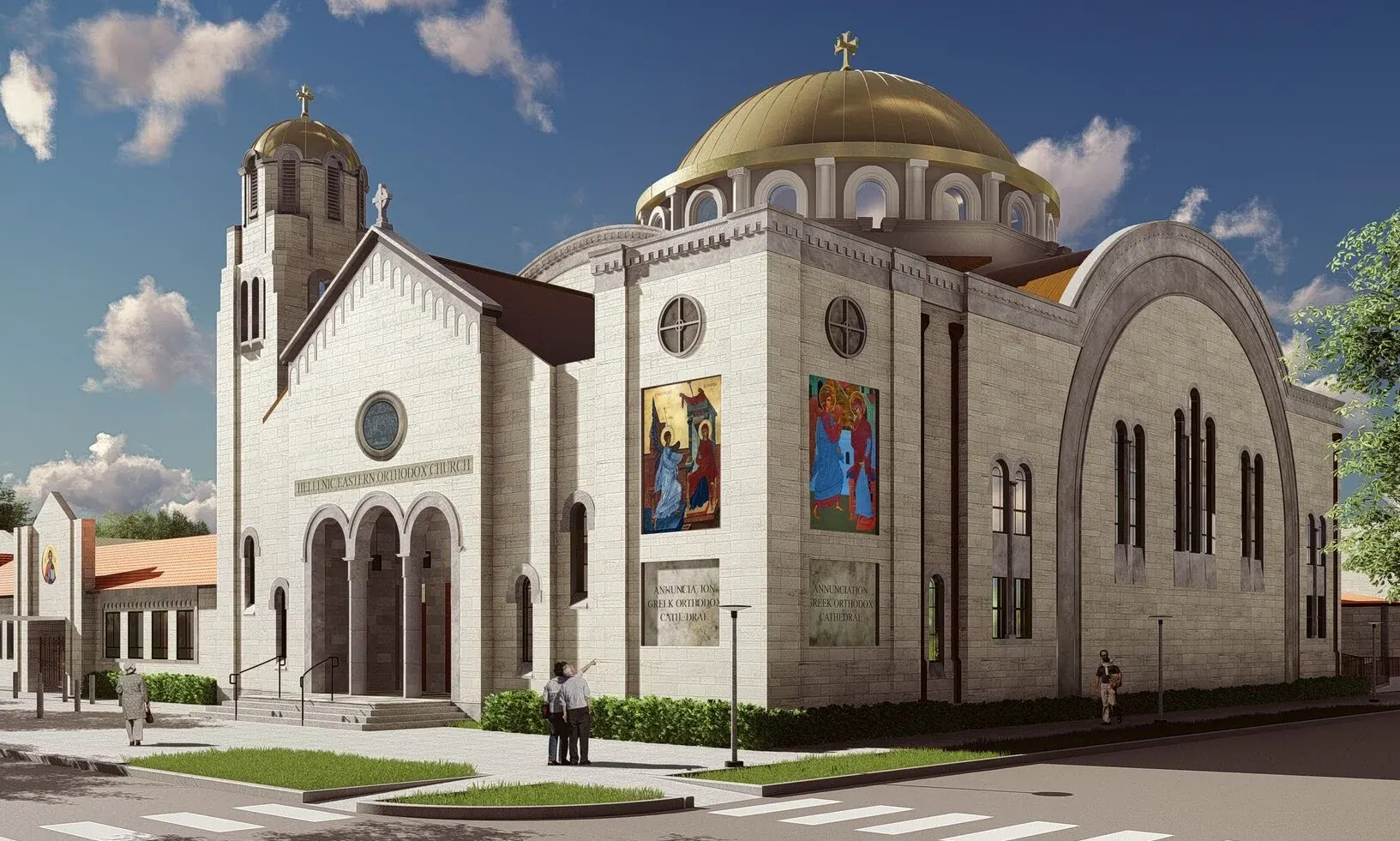 Annunciation Greek Orthodox Cathedral, civic & religious at 3511 Yoakum Blvd, Montrose, Houston TX