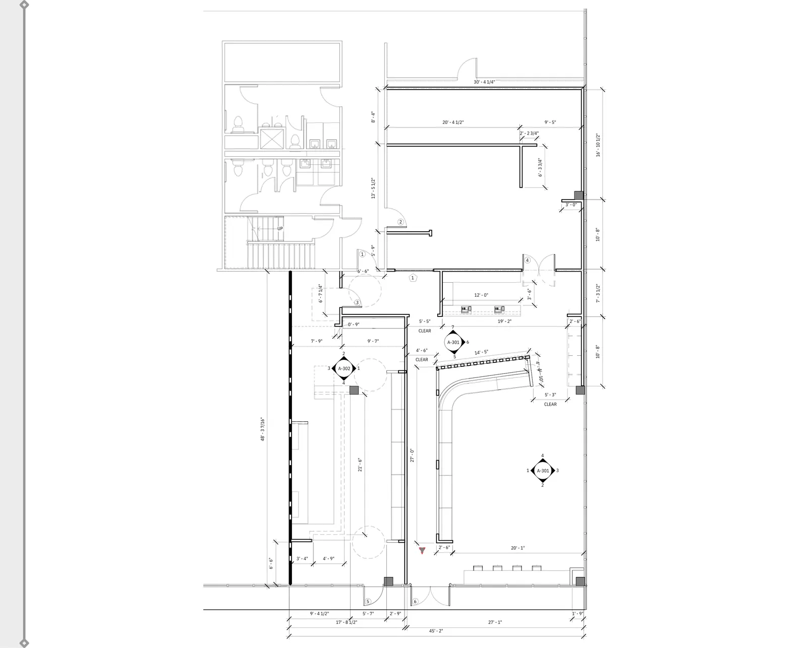 Floor plan, OMG Burger, 5333 Westheimer Rd, Galleria, Houston TX
